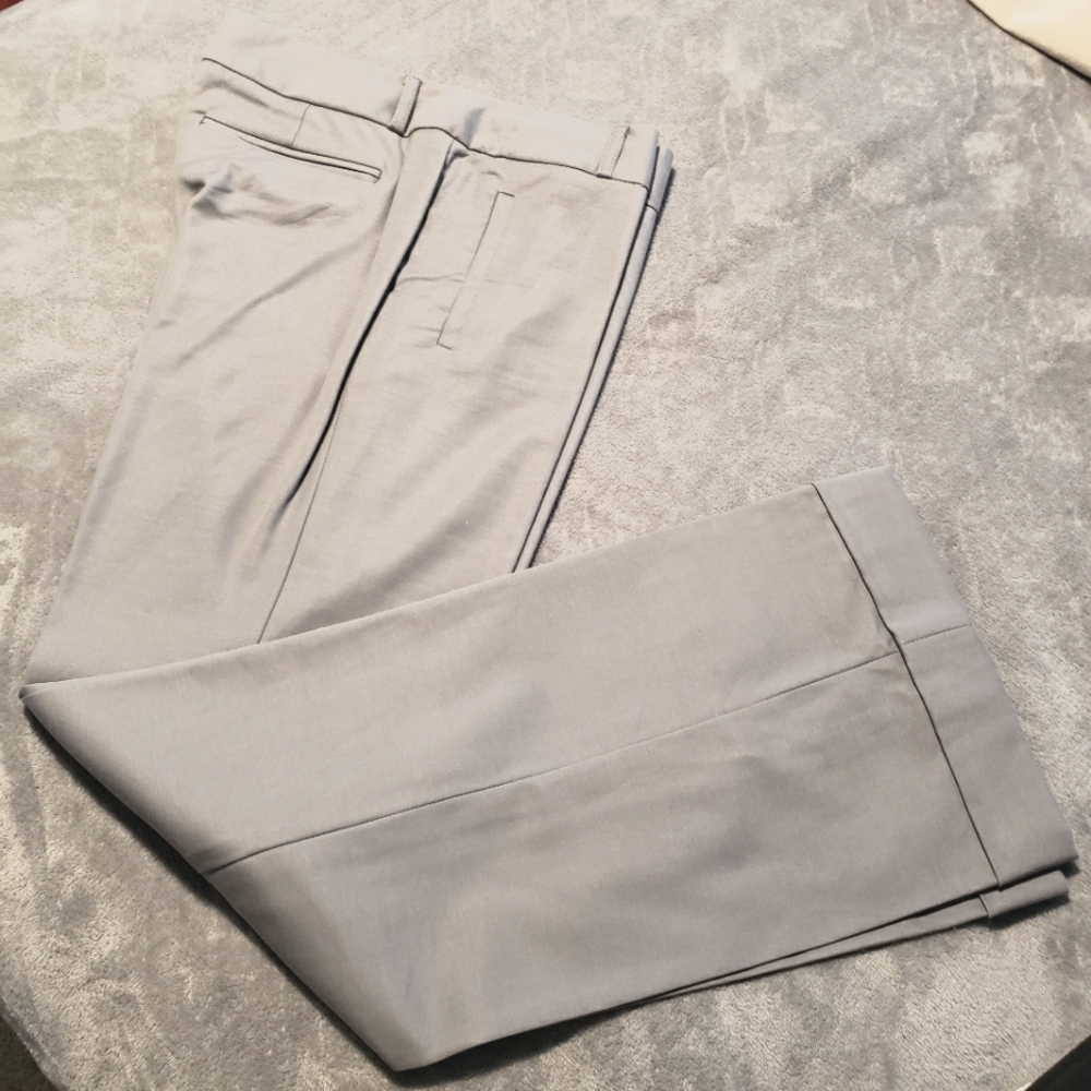 BANANA REPUBLIC SZ 8 GRAY MARTIN FIT PANTS